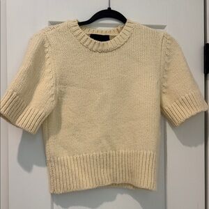 Zara Cream Crew Neck Sweater